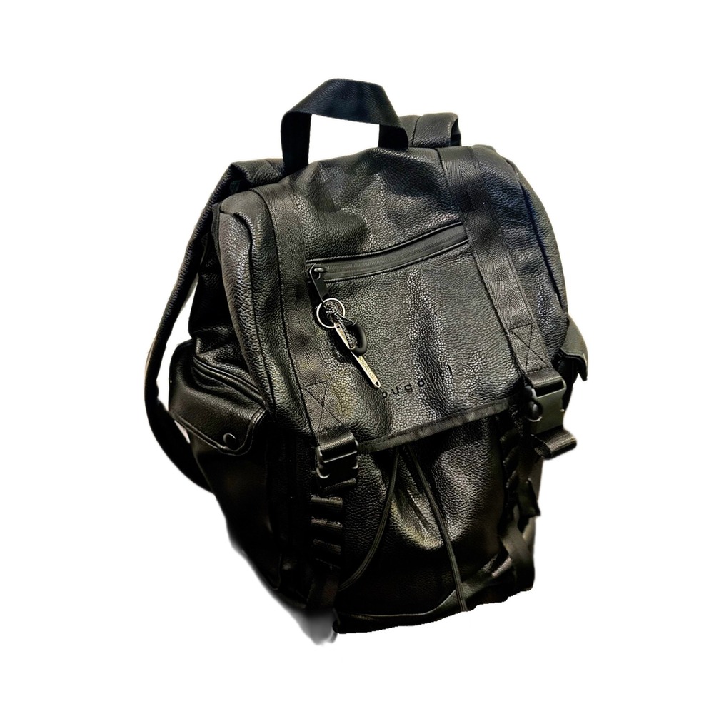 Bugatti Black Henry Backpack Vegan Rucksack Laptop Bag NWOT